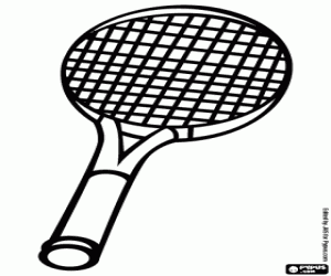 malvorlagen Ein Tennisschläger ausmalbilder