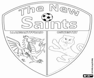 malvorlagen The New Saints FC schild ausmalbilder