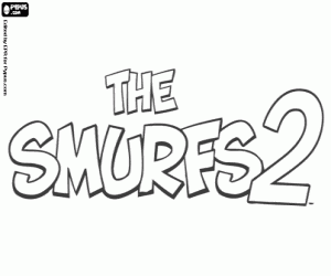 malvorlagen The Smurfs 2 original-logo ausmalbilder