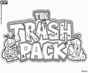 malvorlagen The Trash Pack logo ausmalbilder