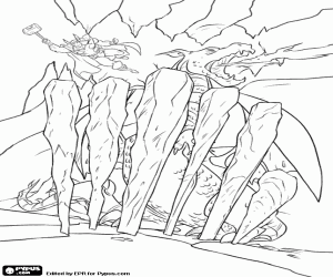 malvorlagen Thor und die Gefangenen Drachen ausmalbilder