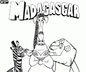 malvorlagen Die Tiere von Madagaskar ausmalbilder
