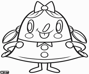 malvorlagen Tiffi, Mädchen von Candy Crush Saga ausmalbilder