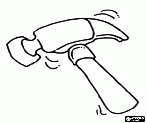 malvorlagen Ein Tischler-hammer ausmalbilder