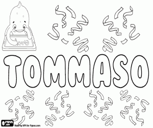 malvorlagen Tommaso, italienischer name ausmalbilder