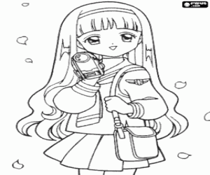 malvorlagen Tomoyo, die beste Freundin von Sakura ausmalbilder