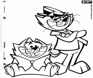 malvorlagen Top Cat und Benny den Ball ausmalbilder