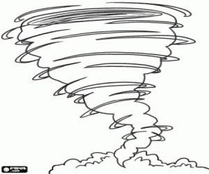 malvorlagen Tornado, ein atmosphärisches Phänomen ausmalbilder