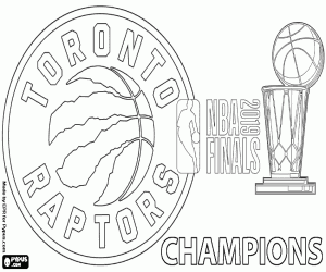 malvorlagen Toronto Raptors, 2019 NBA-Meister ausmalbilder