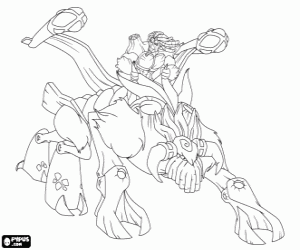 malvorlagen Troncalion, ein Gormiti des Waldes ausmalbilder