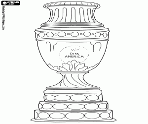 malvorlagen Die Trophäe der Copa América ausmalbilder