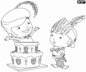 malvorlagen Der Troubadour Fernando mit Mike ausmalbilder