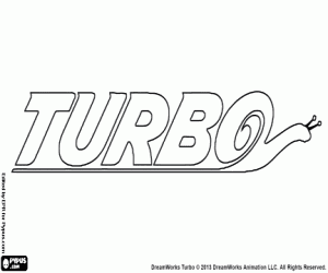 malvorlagen Turbo, das Film-logo ausmalbilder