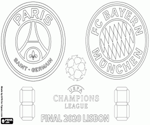 malvorlagen UEFA Champions League Finale 2019-2020 ausmalbilder