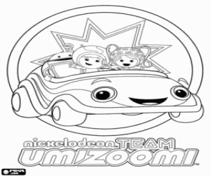 malvorlagen Umizoomi im Umi Car ausmalbilder