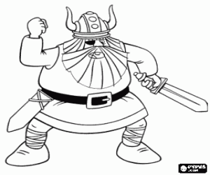 malvorlagen Der Vater von Wickie, Halvar ausmalbilder