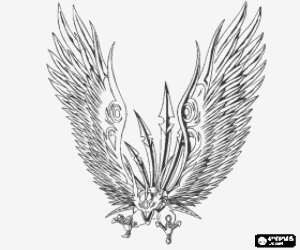 malvorlagen Ventus Skyress ist die Bakugan von Shun ausmalbilder