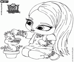 malvorlagen Venus McFlytrap, Monster High Baby ausmalbilder
