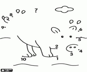 malvorlagen Verbinde die Punkte auf ein Schwein zeichnen ausmalbilder