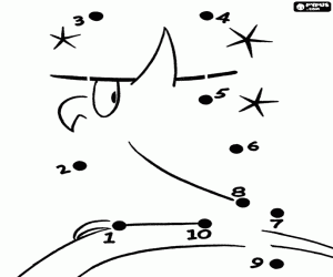 malvorlagen Verbinden von Punkten, Eule mit Hut ausmalbilder