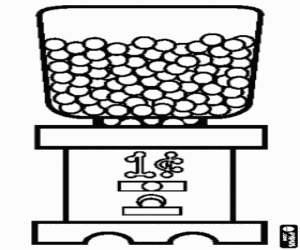 malvorlagen Verkauf von Kaugummi-Kugel ausmalbilder