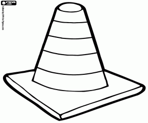 malvorlagen Ein Verkehr Leitkegel ausmalbilder