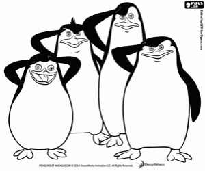 malvorlagen Vier Pinguine von Madagaskar ausmalbilder