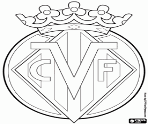malvorlagen Villarreal CF-Abzeichen ausmalbilder