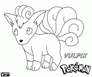 malvorlagen Vulpix, ein Fuchs Pokemon ausmalbilder