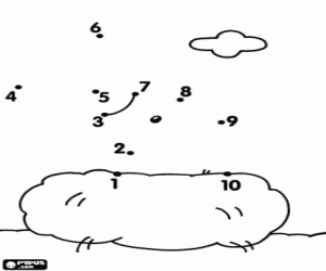 malvorlagen Vögelchen im Nest, von Punkt zu Punkt ausmalbilder