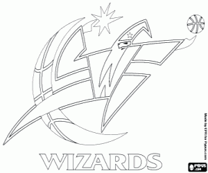 malvorlagen Washington Wizards-Abzeichen ausmalbilder
