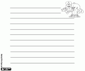 malvorlagen Weihnachten Brief, Pypus mit Kerze ausmalbilder