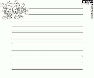 malvorlagen Weihnachten Brief mit Pypus verziert ausmalbilder