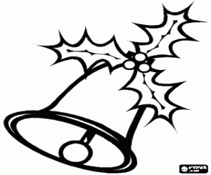 malvorlagen Weihnachten glocke verziert mit stechpalme ausmalbilder