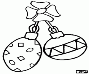 malvorlagen Weihnachtsball verbunden mit einem Band ausmalbilder