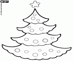 malvorlagen Weihnachtsbaum mit Christbaumkugeln ausmalbilder