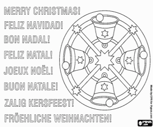 malvorlagen Weihnachtskarte mit mandala ausmalbilder