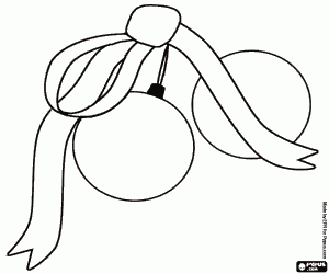 malvorlagen Weihnachtskugeln mit gebundenen band ausmalbilder