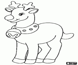 malvorlagen Weihnachtsmann Rentier mit glocke ausmalbilder