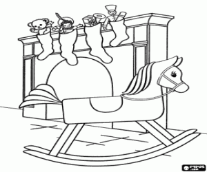 malvorlagen Weihnachtssocken mit Geschenken ausmalbilder