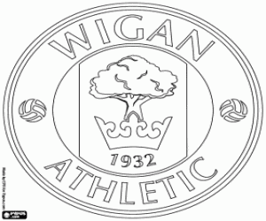malvorlagen Wigan Athletic-Abzeichen ausmalbilder