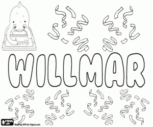 malvorlagen Willmar, Variante von Wilmer ausmalbilder
