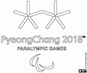 malvorlagen Winter-Paralympics 2018 logo ausmalbilder