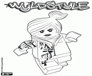 malvorlagen Wyldstyle, eine Lego-Figur ausmalbilder