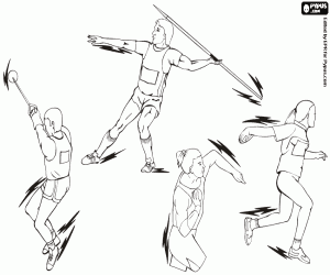 malvorlagen Die Würfe auf Olympischen Spielen ausmalbilder