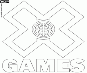 malvorlagen X Games logo ausmalbilder