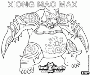 malvorlagen Xiong Mao Max,Invizimals Schattenzone ausmalbilder