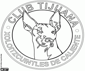 malvorlagen Xolos de Tijuana-emblem ausmalbilder
