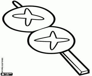 malvorlagen Yaki Shitake, japanische Pilze ausmalbilder