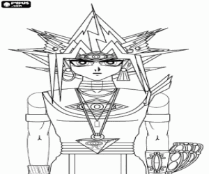 malvorlagen Yami, Pharao nun Yu-Gi-Oh ausmalbilder